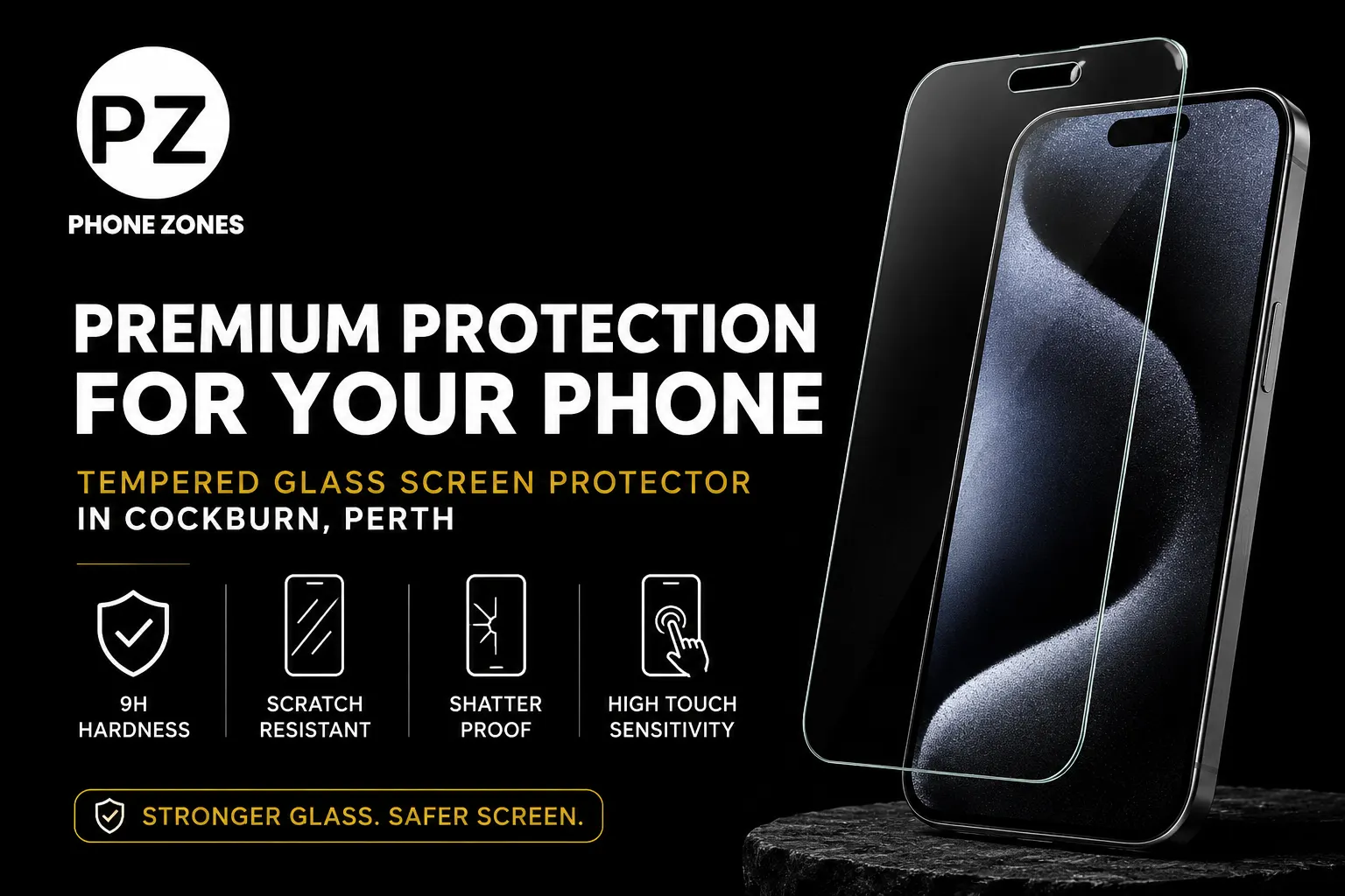 tempered glass screen protector in Cockburn