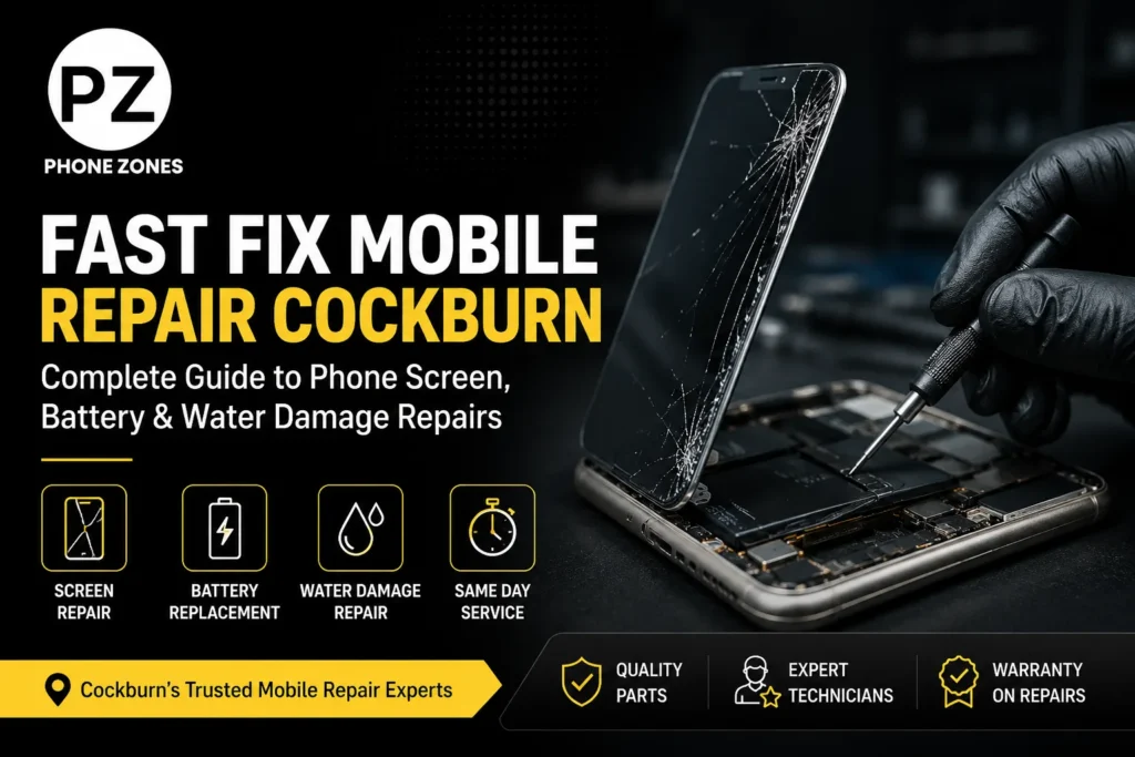 Fast Fix Mobile Repair Cockburn | Screen, Battery & Water Damage – Phonezones